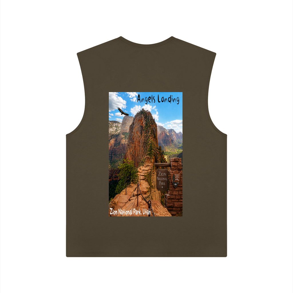 Angels Landing Zion National Park Men's performance tank top  |   Utah I did'um National parks collection