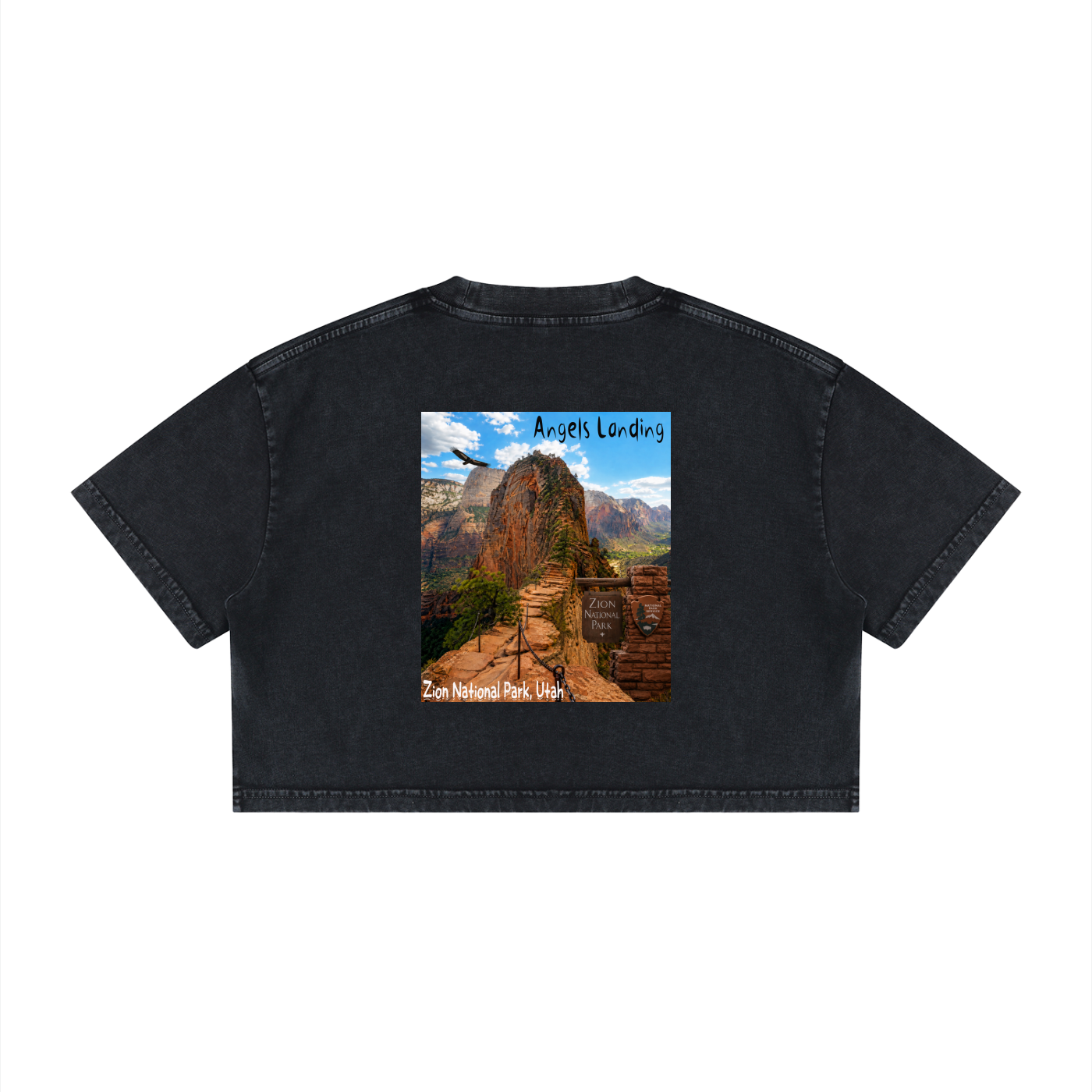 Women's Mineral Wash Cotton Crop T-Shirt