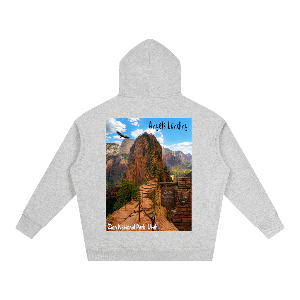 Angels Landing |  I did'um National Parks Collection  |  Oversize Fleeced Zip Up Hoodie