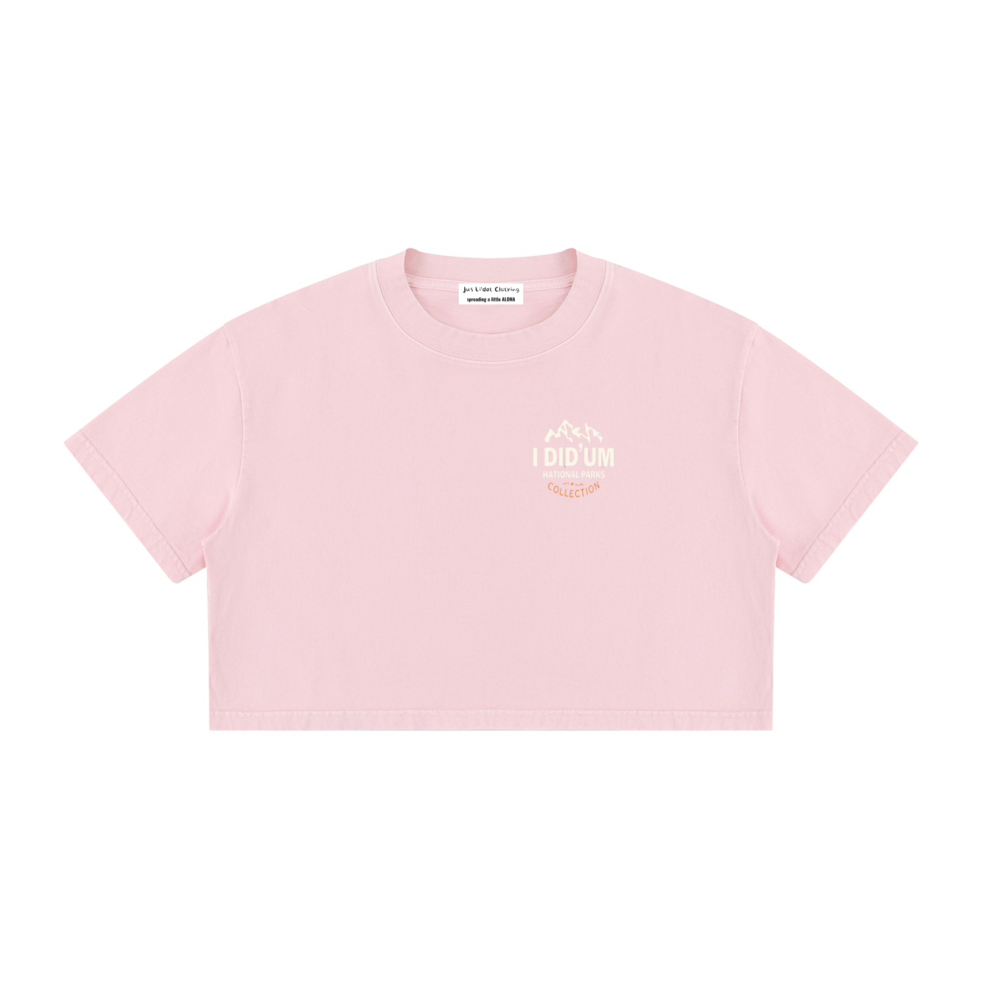 Women's Mineral Wash Cotton Crop T-Shirt