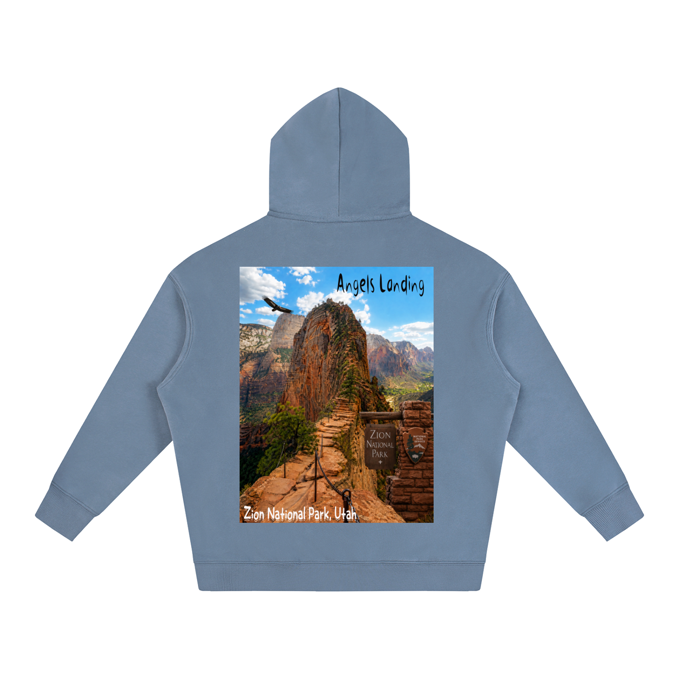 Angels Landing |  I did'um National Parks Collection  |  Oversize Fleeced Hoodie