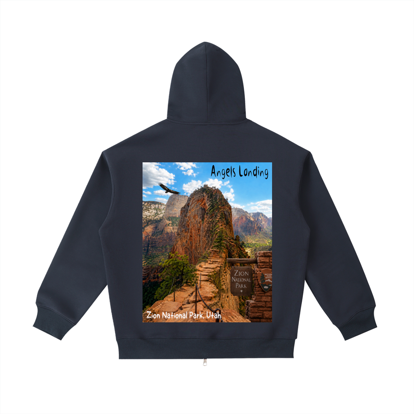 Angels Landing "I did'um" National Parks Collection  | Unisex Heavyweight Pocket Hoodie