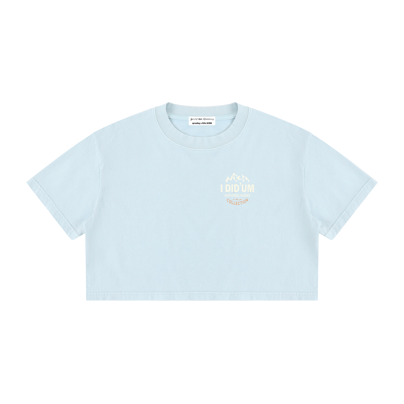 The Narrows  |  I did'um National Parks Collection  |  Women's Mineral Wash Cotton Crop T-Shirt