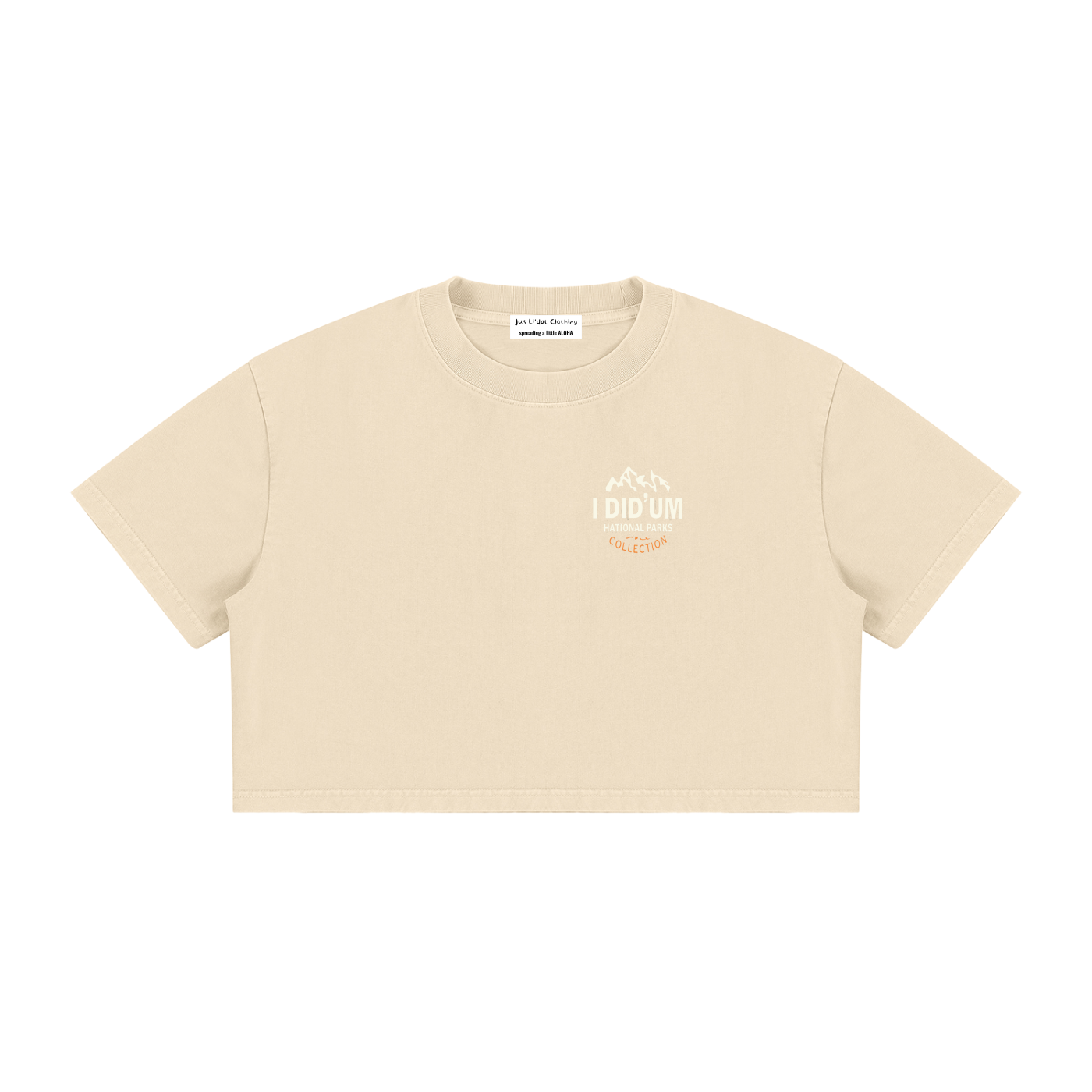 Women's Mineral Wash Cotton Crop T-Shirt