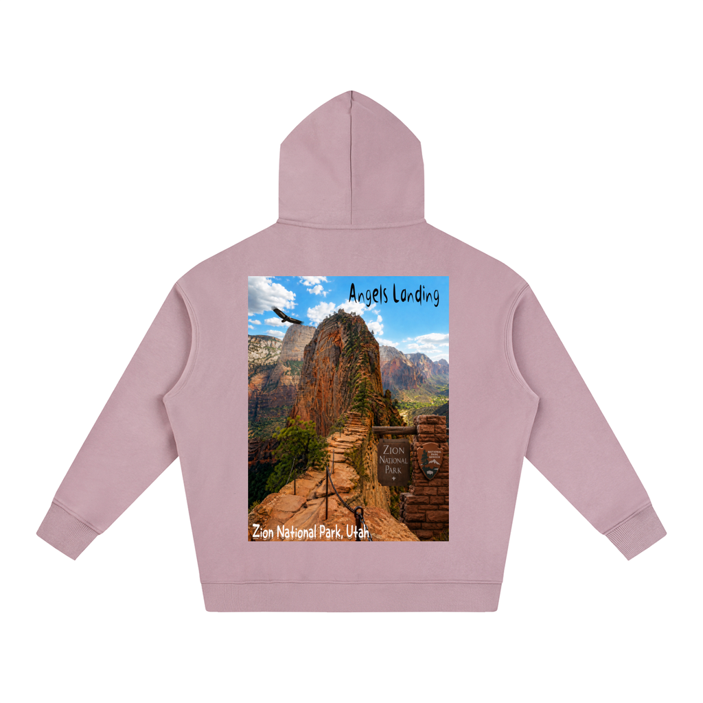 Angels Landing |  I did'um National Parks Collection  |  Oversize Fleeced Zip Up Hoodie