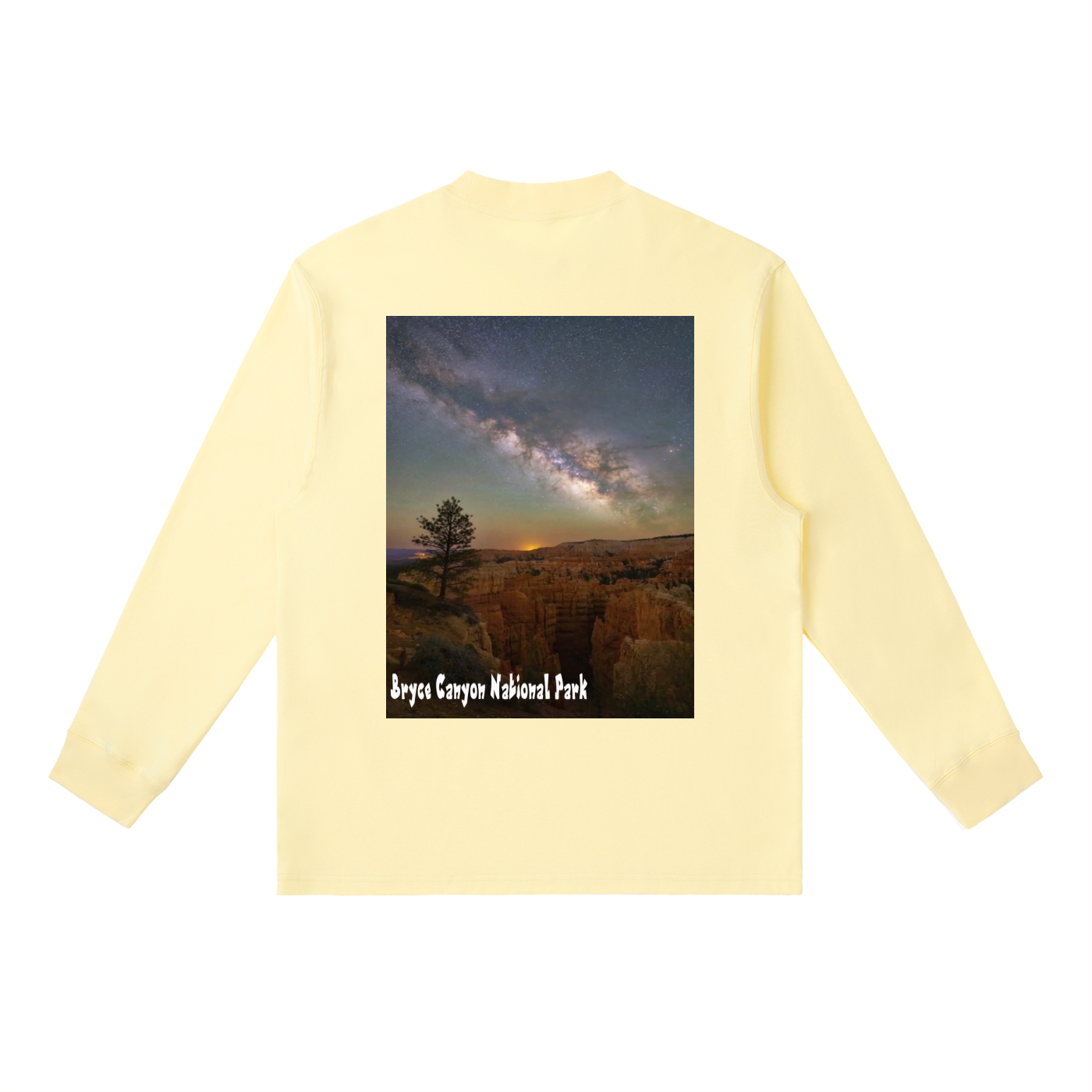 Bryce Canyon Milky Way Long Sleeve T Shirt  |   Unisex Dark Sky Collection  |   Stargazing National Park Tee