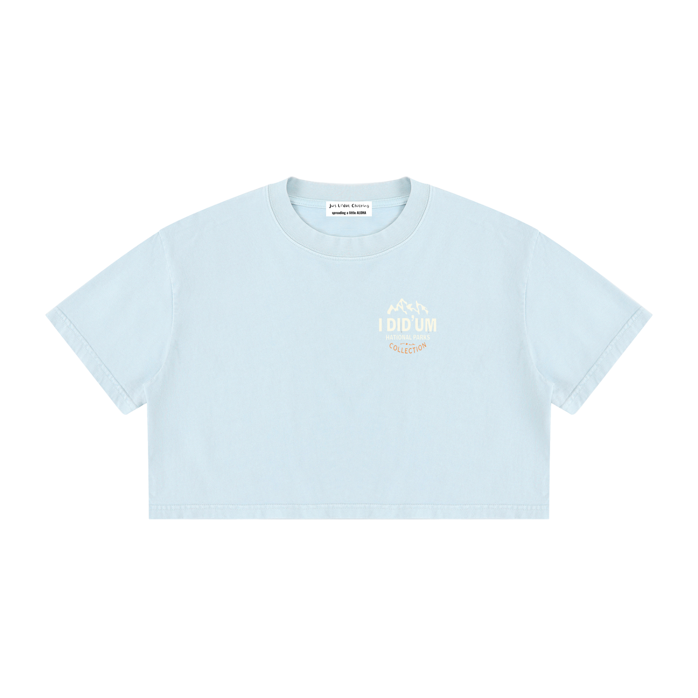 Women's Mineral Wash Cotton Crop T-Shirt